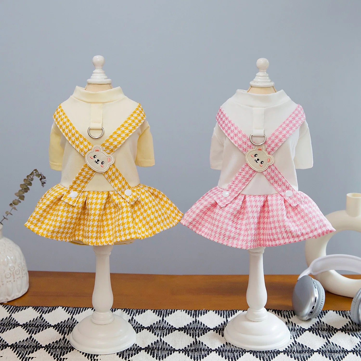 Spring Dog Cat Clothes for Cats, Luxury Brand Design Pet Cat Overalls Dress Puppy Princess Tutu Skirts Small Dog Kitten Costume