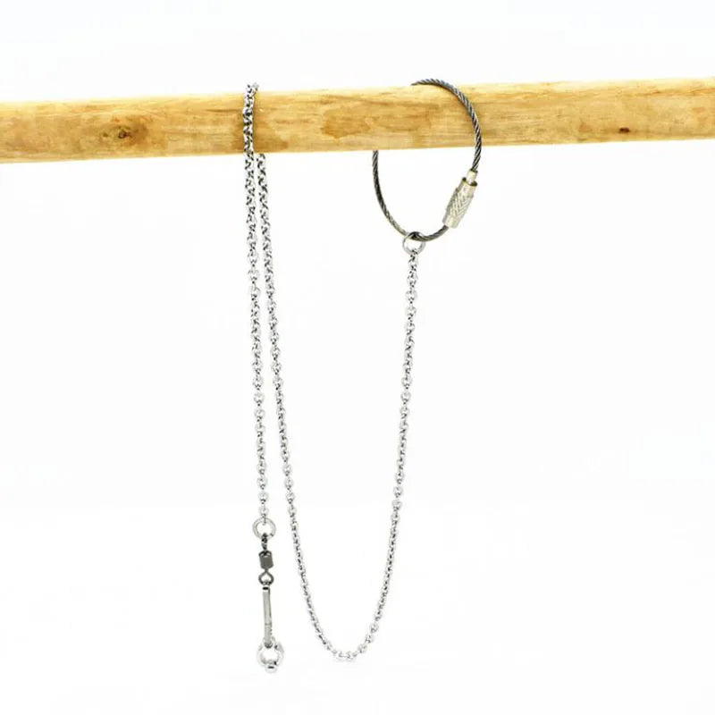 Bird Parrot Foot Chain Stainless Steel Ankle Foot Ring Stand Chain Outdoor Flying Training Starling Pigeon Bird Accessories
