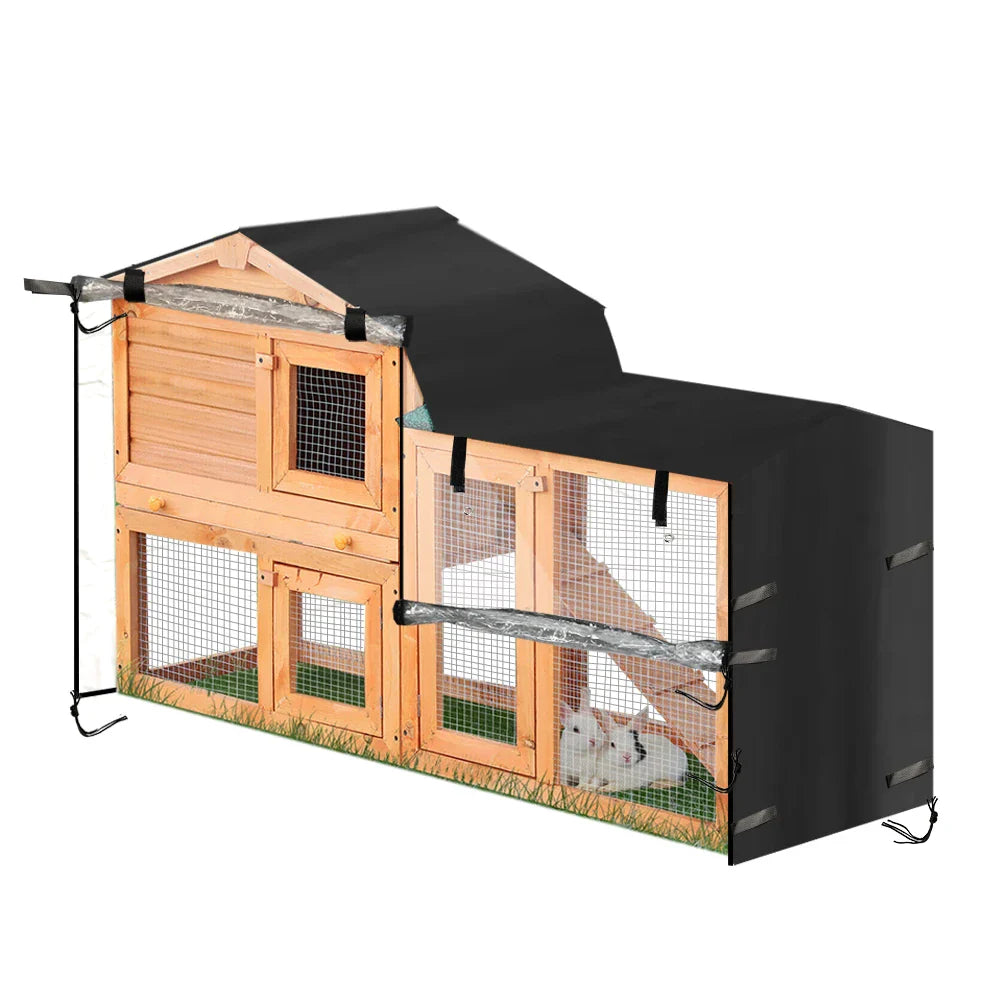 210D Oxford Fabric Rabbit Kennel Cover Dustproof Moistureproof Cage Cover Triangle Pet House Cover Accessories