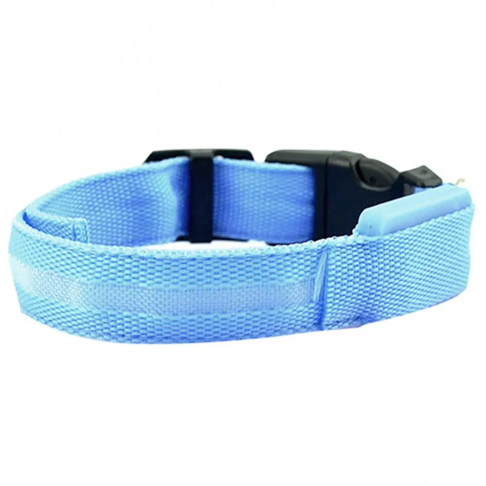 Puppy Collar Dog Cat Night Safety Flashing Luminous LED Light Adjustable Pet Collar Dog Supplies