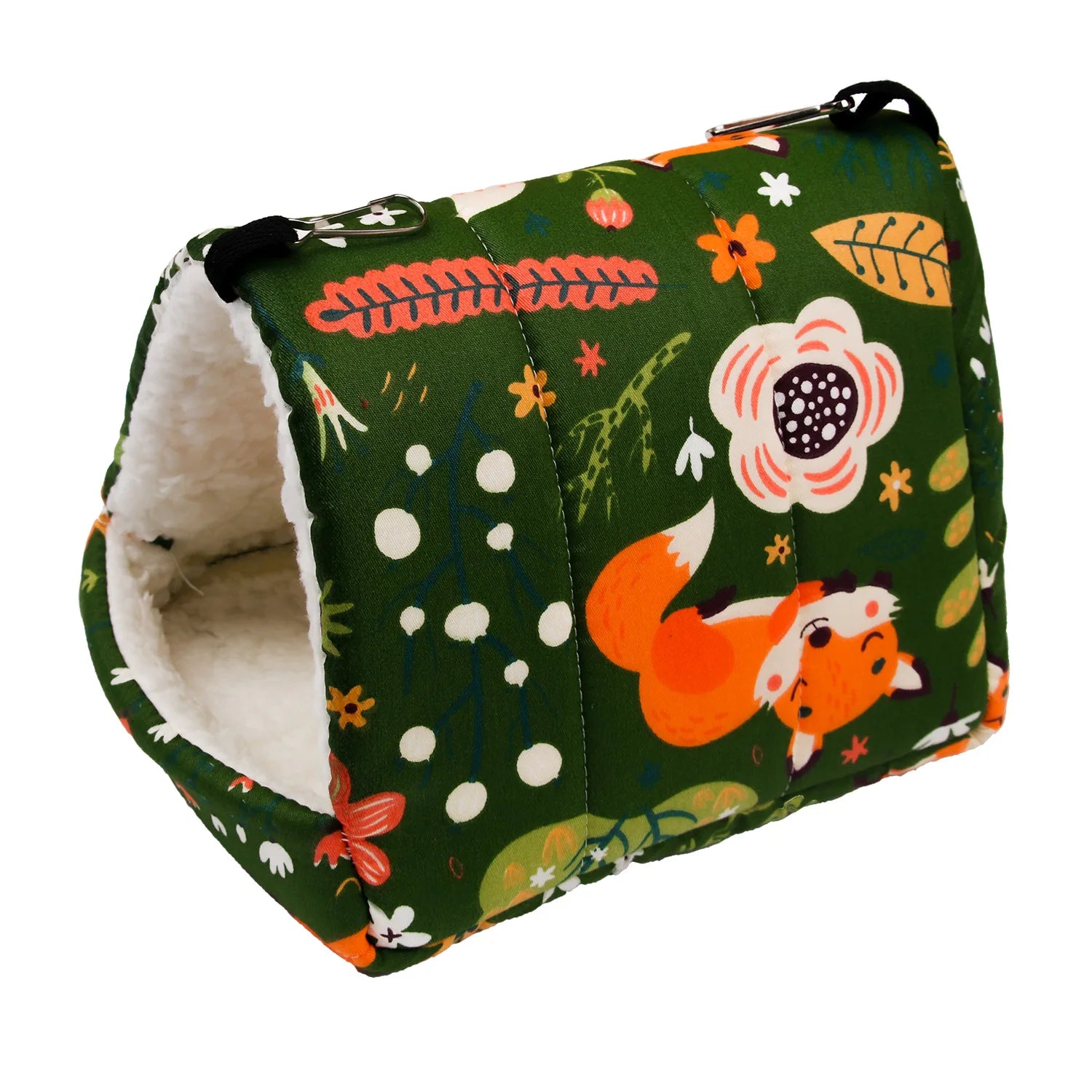 Hamster House Warm Soft Beds and Houses Rodent Cage Printed Hammock for Rats Cotton Guinea Pig Accessories Small Animals 햄스터