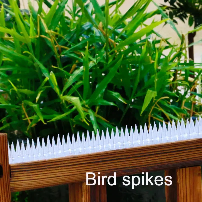 1/2pcs Spikes Repeller Cat Plastic Bird Repellent Anti Pigeon Anti-bird Squirrel Garden Fences Control Transparent Spikes Fence