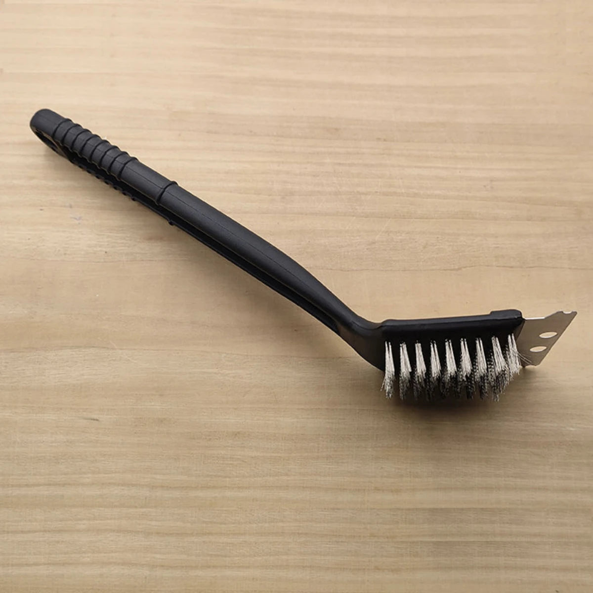 Stainless Steel Bird Poop Cleaning Brush with Scraper, Birdcage Accessory for Parrot and Cage