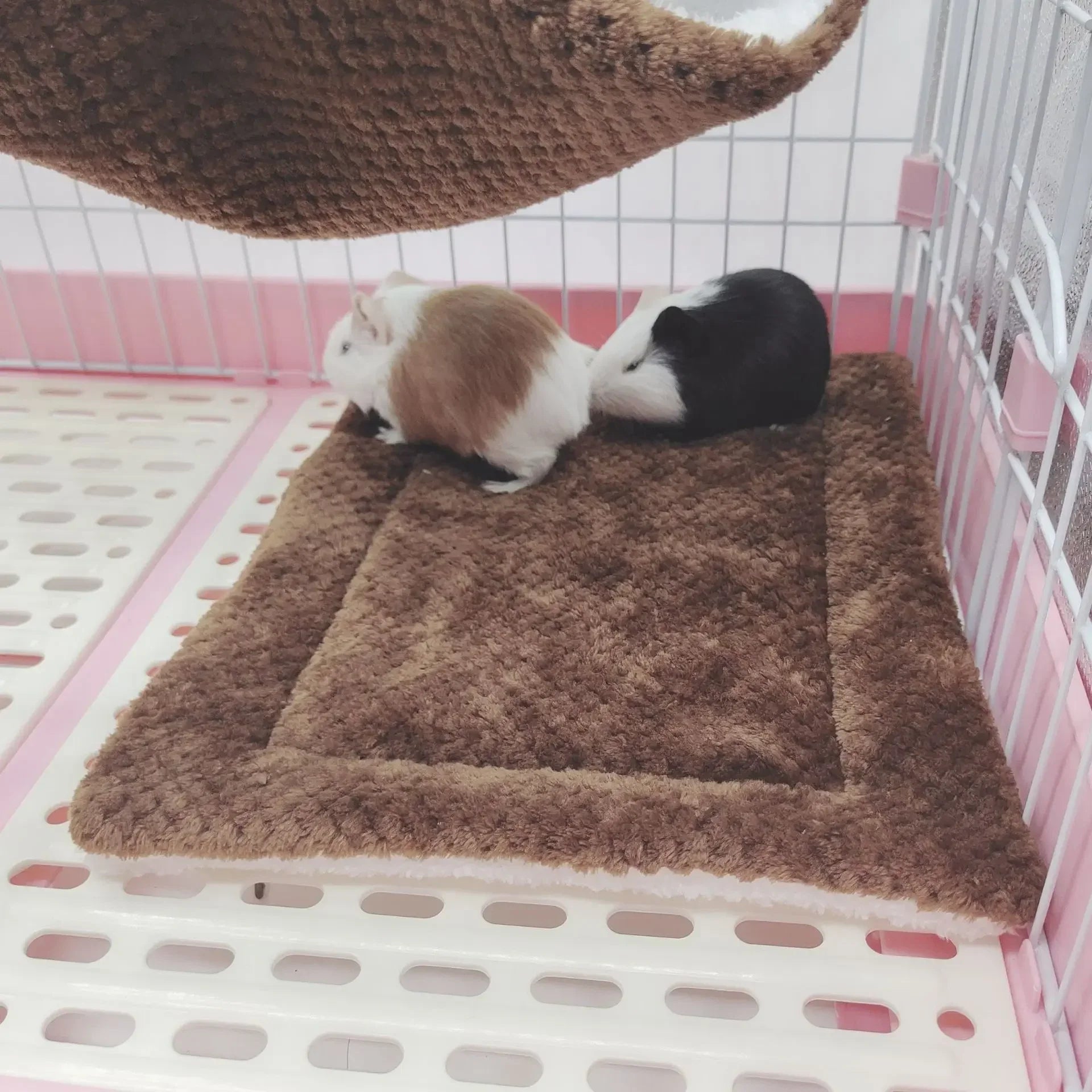 Warm Winter Pet Hammock Double Layer Thick Plush Hamster Hammock Chinchilla Guinea Pig Ferret Sleeping Bag Hamster Hanging Cage