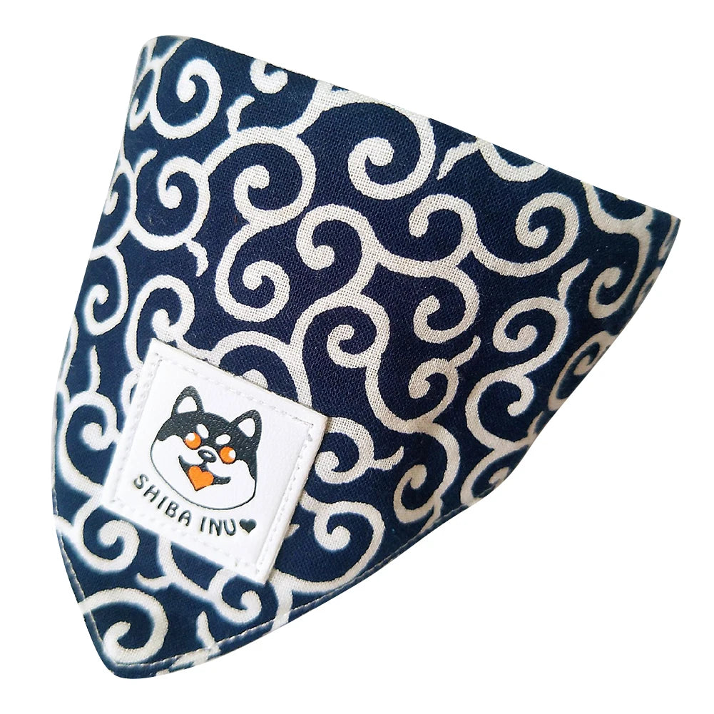 Dog Accessories NEW Pet Dog Bandana Collar Dog Collar Neckerchief Cute Puppy and Shiba Inu Printed Triangle Neck Scarf Saliva