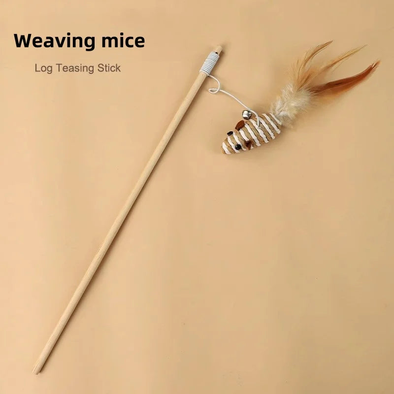 Cat toys funny cat sticks cat self fun relieve boredom little mouse with bell bite resistant little cat consumes energy