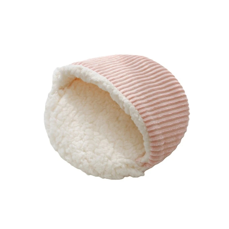 Autumn Winter Warm Solid Fleece Bed Mat Soft Lint Sleep Bed Nest Round Shape for Small Animal Hedgehog Hamster Rabbit Nests Mat