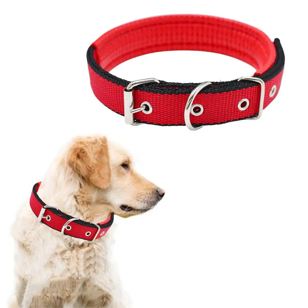 Dog Collars，Nylon，Adjustable Dog Neck Circle，Long-lasting Pet Neck Strap，with Traction Ring，Teddy Keji Pitbull，Pet Supplies