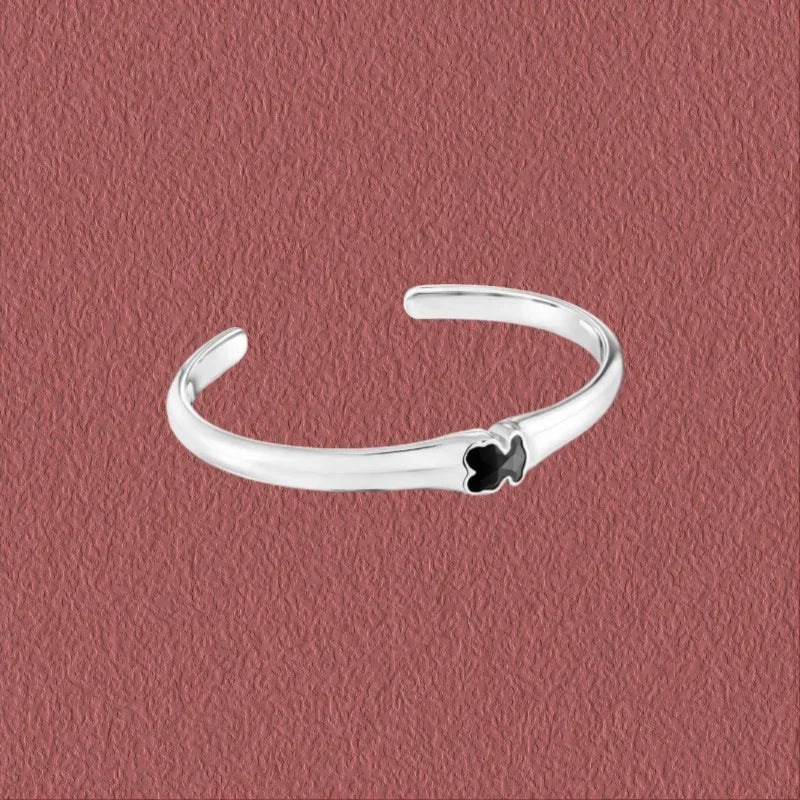 2025 high-end new fashionable pearl bear bracelet, charming decoration, adjustable women's bracelet, engagement romantic gift