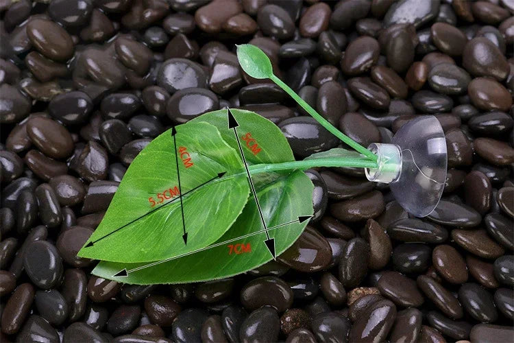 1pcs Fish Tank Artificial Leaf Fish Rest Bed Decor Aquarium Decoration Floating Bed Leaf Hammock FightingPerch Betta Spawning