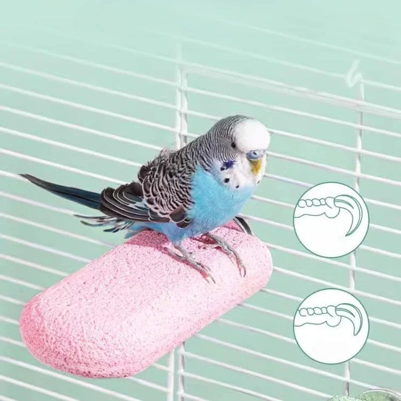 Bird Resin standing paw grinding sticks Nail Trimming Perch Paw Grinding Stick Bird Toys Parrot Grinder Parrot perch bird stand