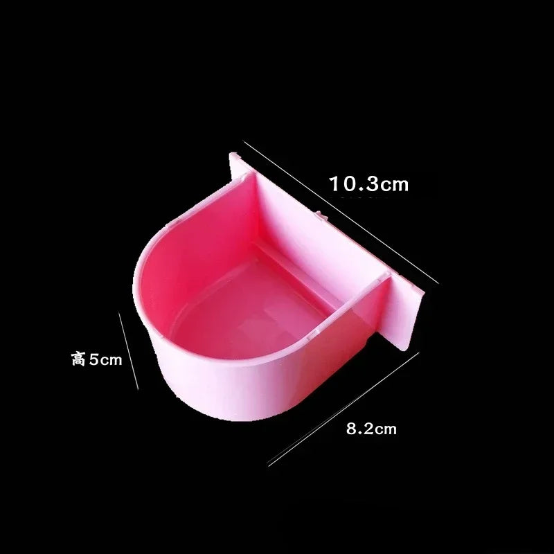 Bird Cage Food Boxes Trough Parrot Feeder Food Water Bowl Cup Budgerigar Macaws Finches Canary Bird Feeding Birdcage Food Boxes
