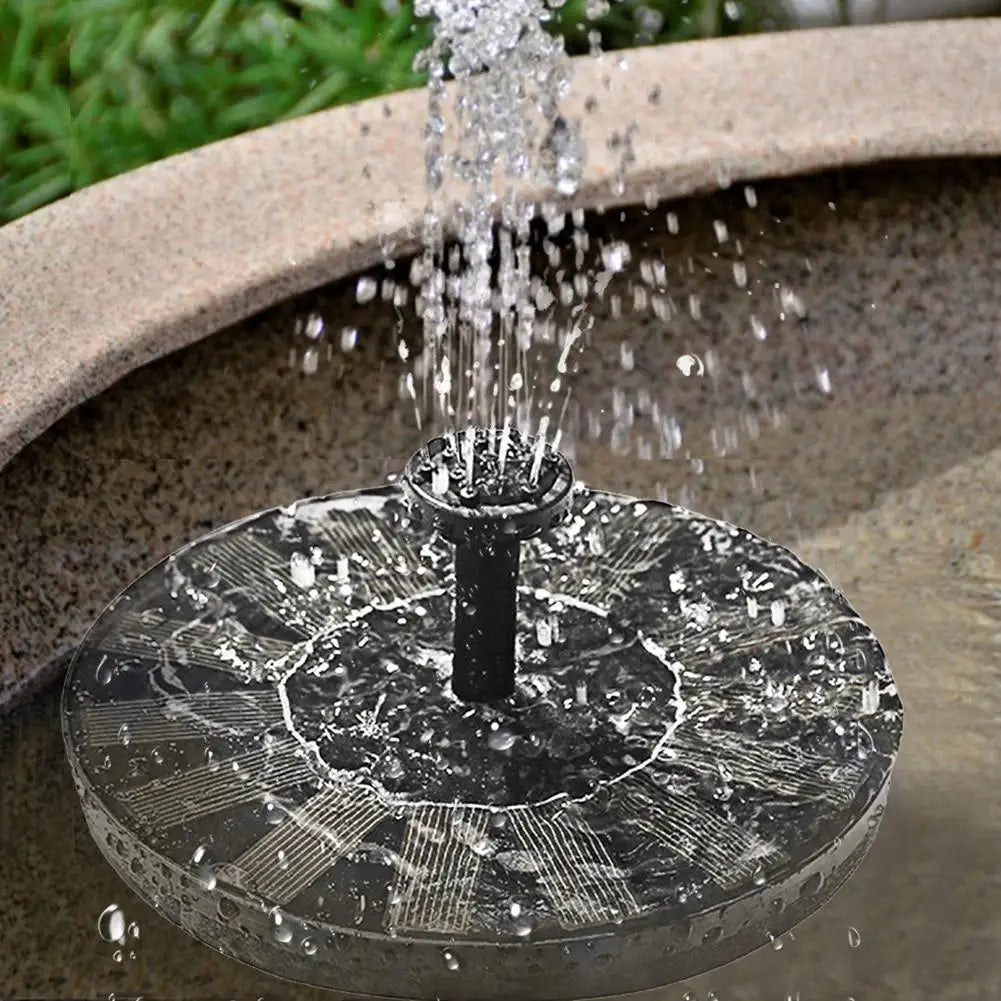13/16/18cm Outdoors Solar Fountain Used for Bird Bath Garden Landscape Decoration Rockery Swimming Pool Floating water Fountains