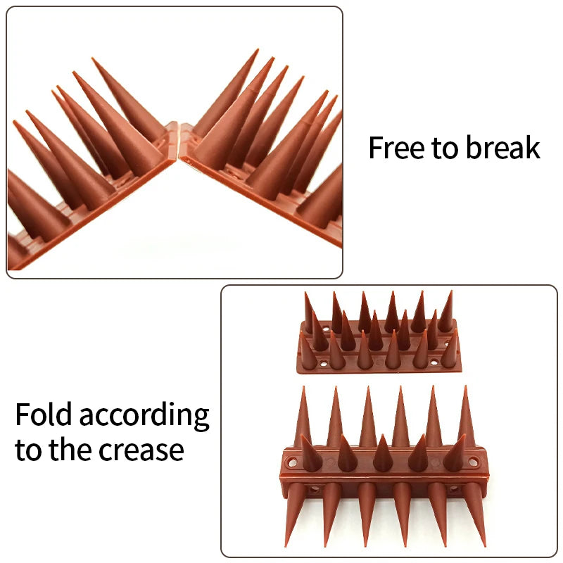 Plastic Bird And Pigeon Spikes Stainless Steel Bird Repeller Plastic Anti Cat Anti Pigeon Birds Repellent Spikes Pest Control