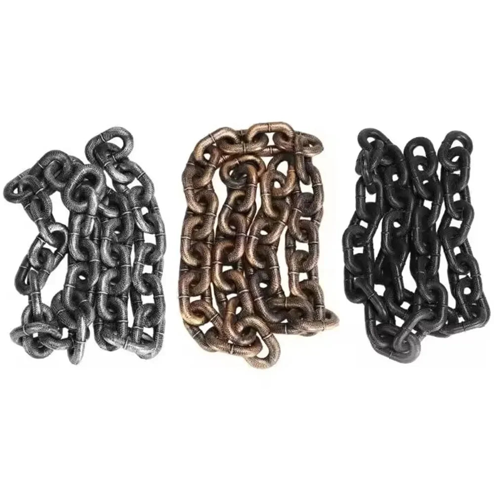 Sensationally Funny Pet Lead Puppy Cat Leash Big Plastic Simulated Iron Chain for Dogs Daily Walks Doggies Halloween Accessories