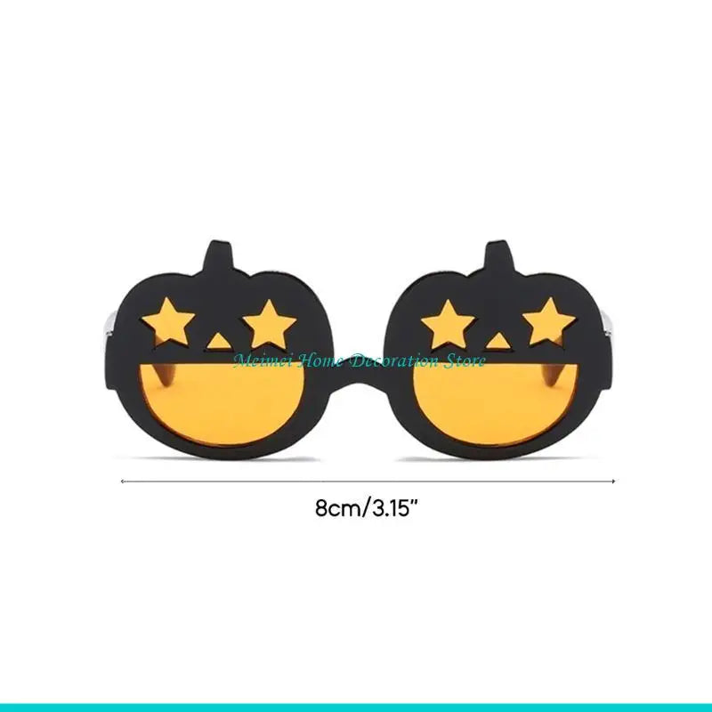 H7BF Glasses For Small Dog Animals Dog Accessories Cool Funny Pumpkin Sunglasses