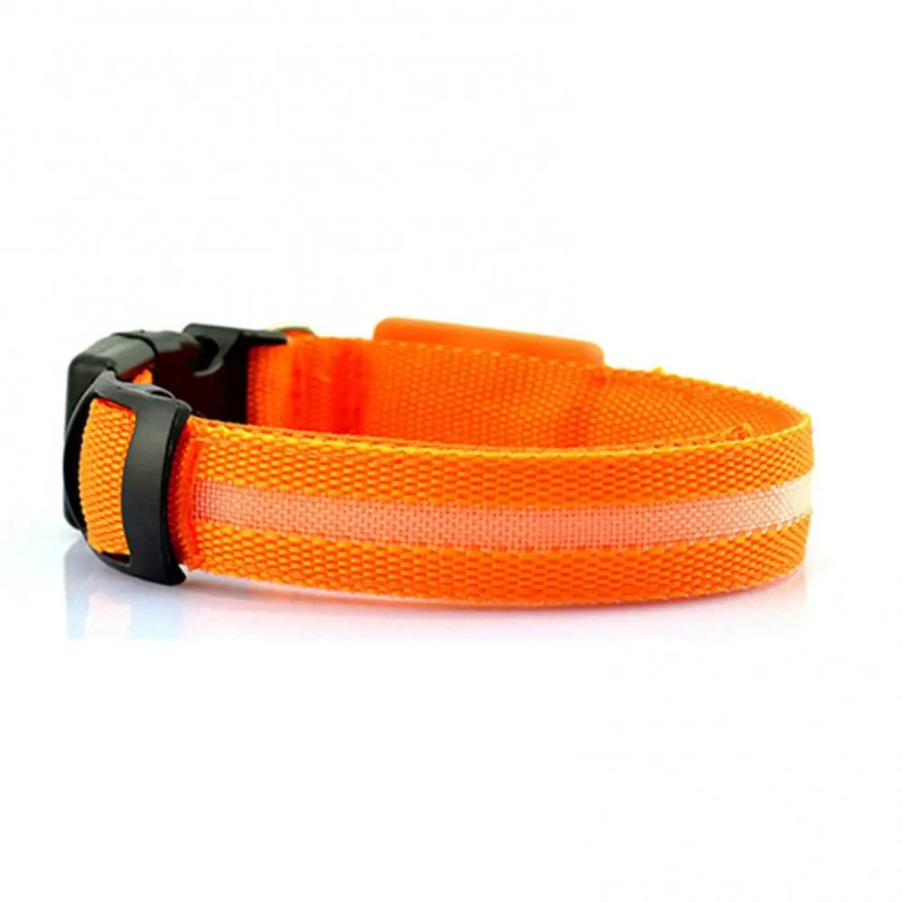 Puppy Collar Dog Cat Night Safety Flashing Luminous LED Light Adjustable Pet Collar Dog Supplies