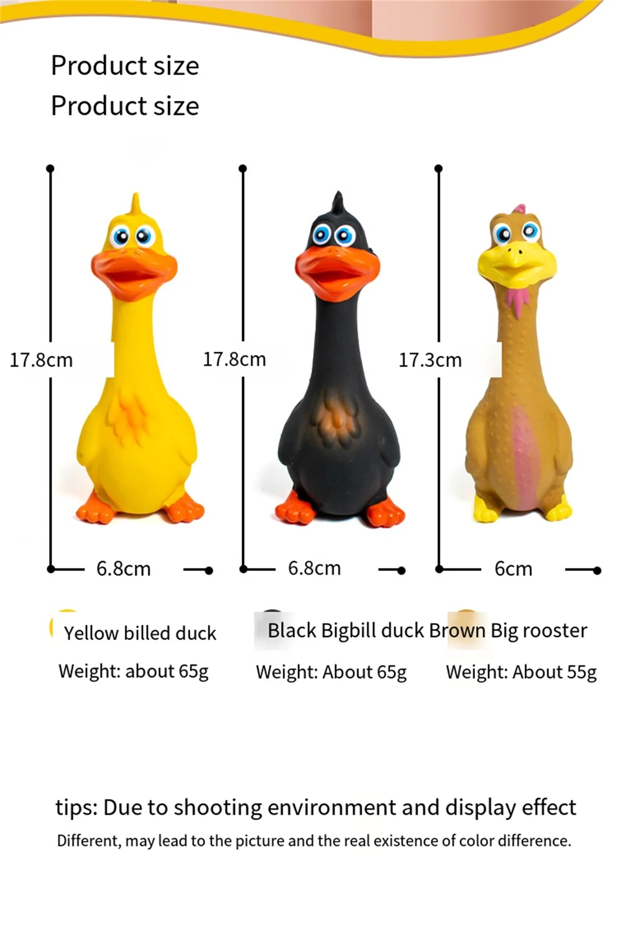 Pets Dog Toys Screaming Chicken Squeeze Sound Toy Rubber Pig Duck Squeaky Chew Bite Resistant Toy Puppy Training Interactive