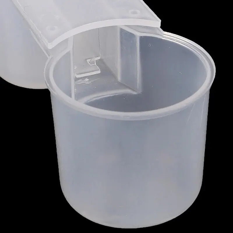 5Pcs Plastic Bird Feeder Clear Water Bottle Drinker Cup for Pigeon