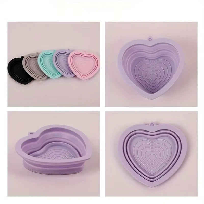 1Pcs Collapsible Silicone Pet Bowl for Dogs & Cats-Portable,Foldable Travel Pets Dish for Food & Water Pet Feeding Supplies