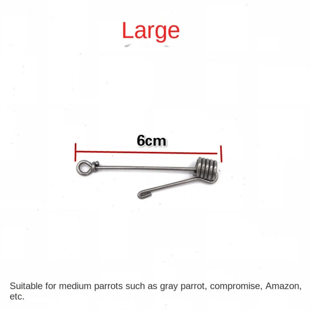 New Away Flying Training Parrot Foot Chain Accessories Stainless Steel Bird Training Chain Away Safe Bird Anklet Rings Outdoor