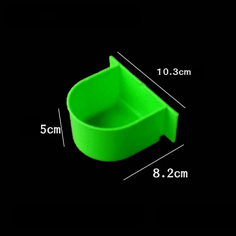 Bird Cage Food Boxes Trough Parrot Feeder Food Water Bowl Cup Budgerigar Macaws Finches Canary Bird Feeding Birdcage Food Boxes