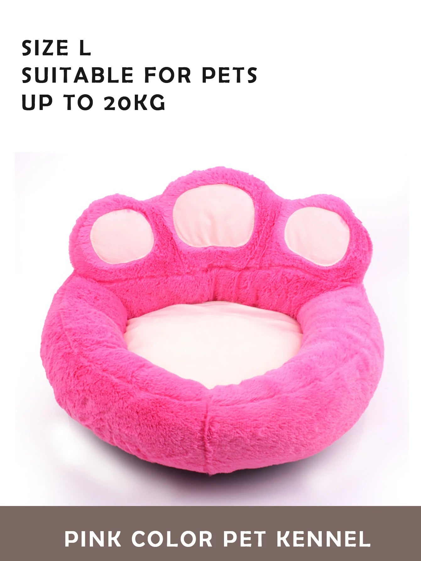 Super Soft Pet Nest for Large Medium Small Dogs Cats in All Seasons Removable Water Washing Dog Kennel Bear Paw Safety Pets Pad