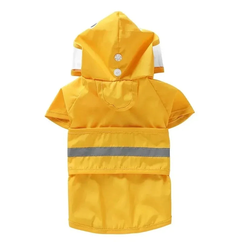 Dog Raincoat The Dog Face Reflective Dog Raincoat All-in-one Raincoat for Dogs with Closed Belly Pet Dog Duck Shark Frogs Shape