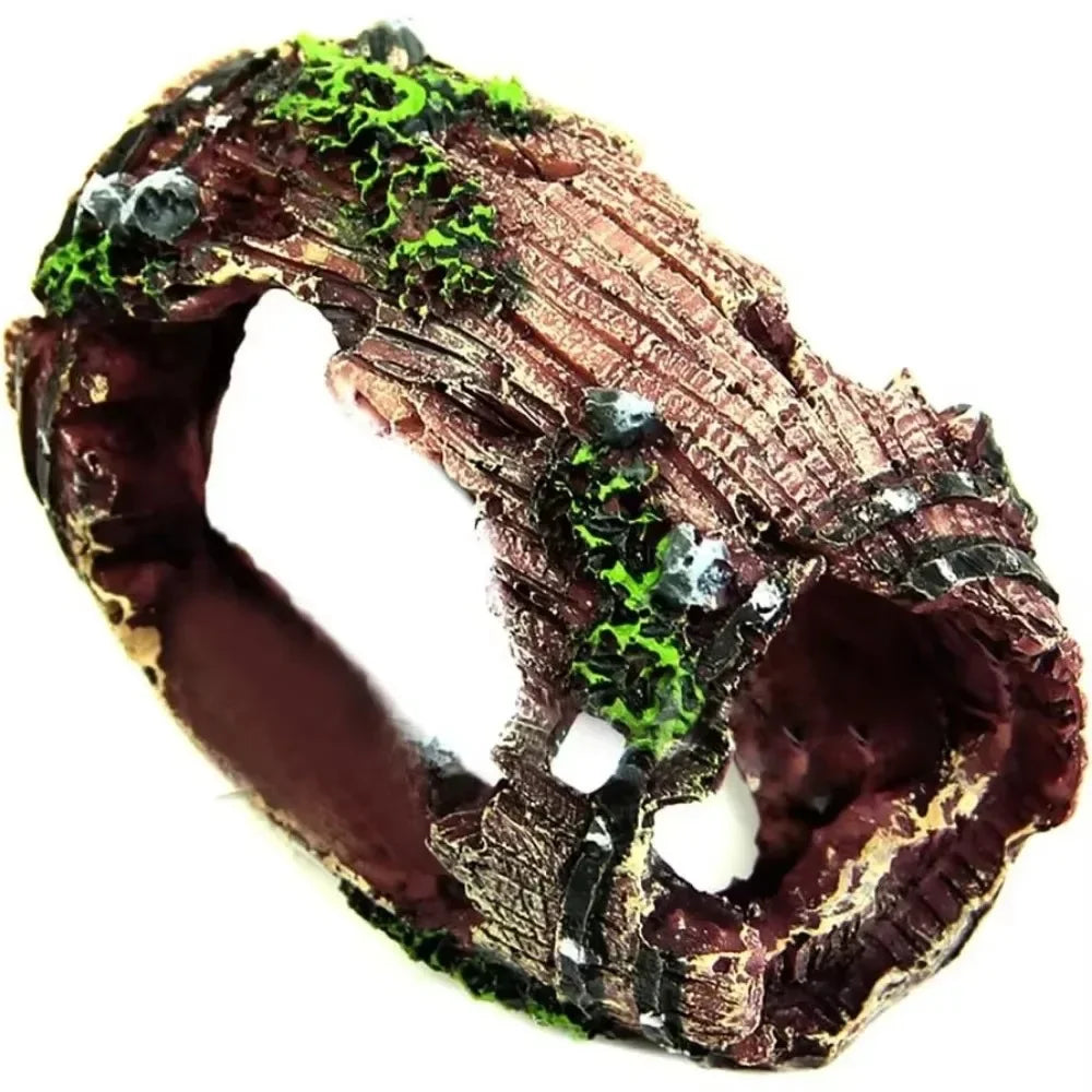 Aquarium Artificial Barrel Cave Resin Ornaments Decorations Landscaping Accessories For Fish Tank Aquarium Decoration Supplies