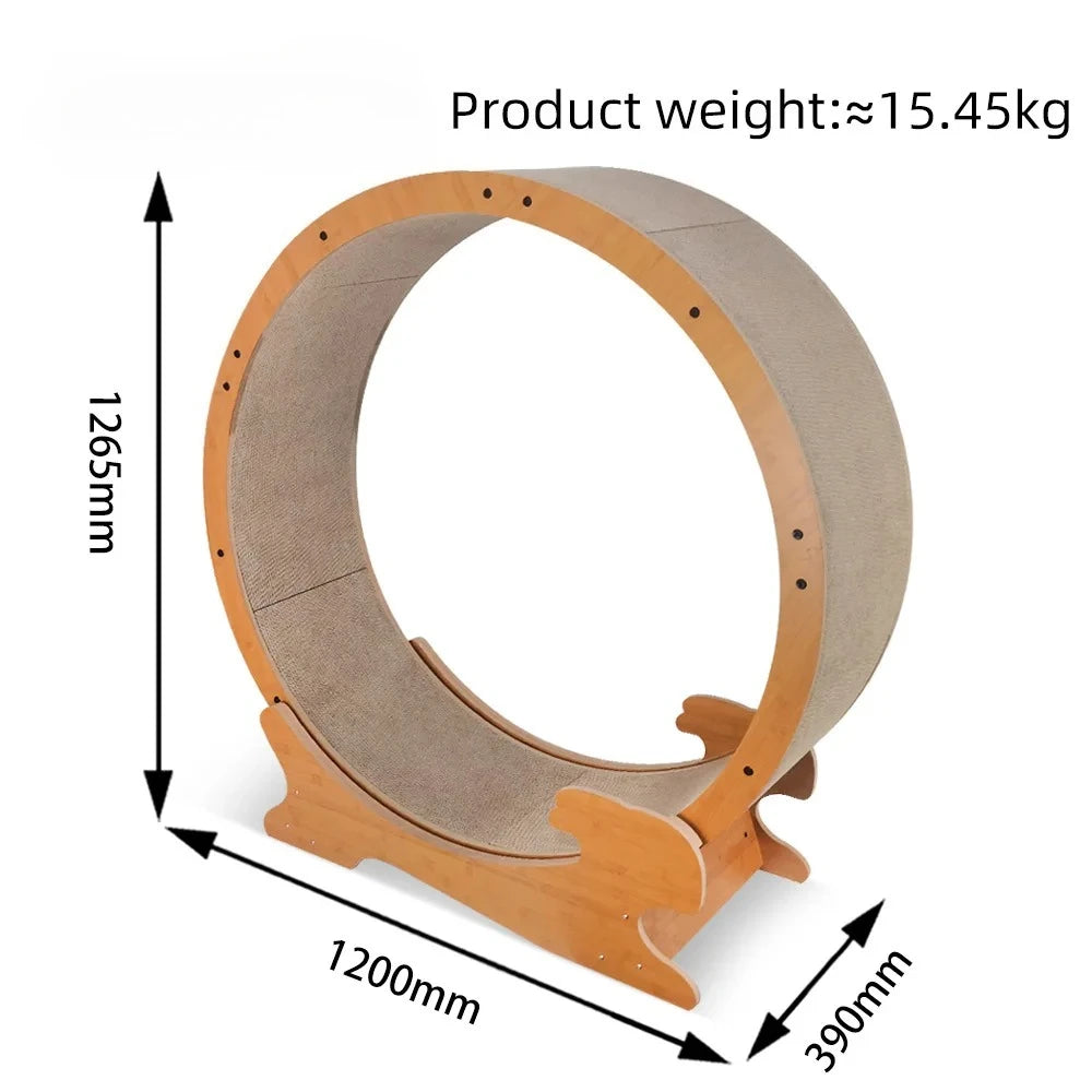 Cat Running Wheel Cat Training Supplies Silent Cat Fitness Roller Corrugated Cat Scratcher Cat Scratching Board Replaceable