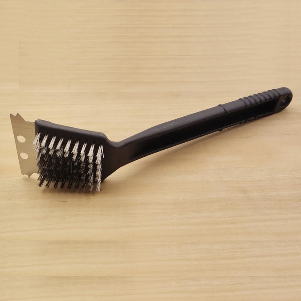 Stainless Steel Bird Poop Cleaning Brush with Scraper, Birdcage Accessory for Parrot and Cage