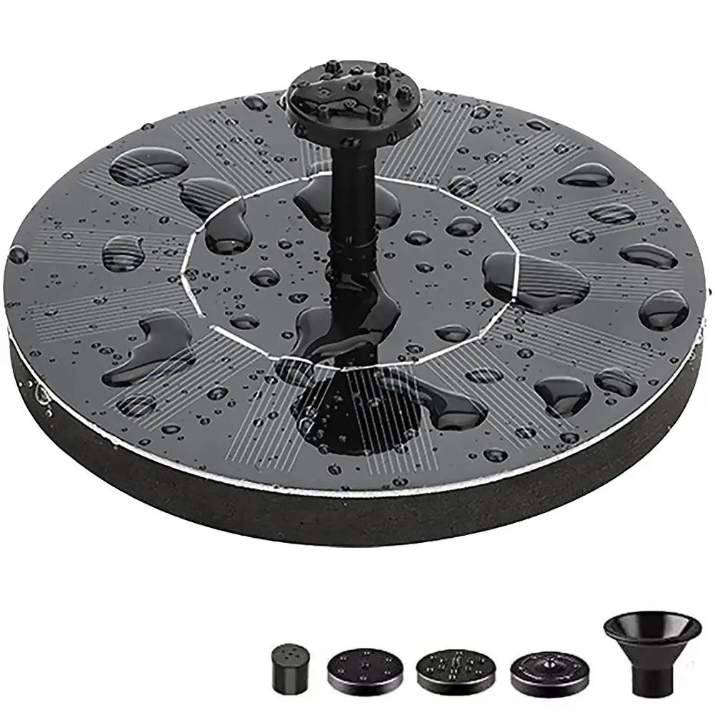 13/16/18cm Outdoors Solar Fountain Used for Bird Bath Garden Landscape Decoration Rockery Swimming Pool Floating water Fountains