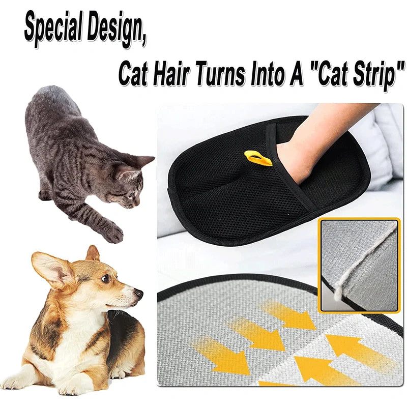 1-3PCS Pet Hair Remover Dog Cat Grooming Cleaning Glove Deshedding Hair remover Massage Brush Animal Supplies Cat Accessoies