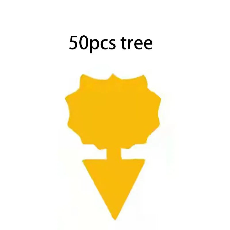 50 Packs Fungus Gnat Traps for House Indoor, Fruit Flying Insect Trap for Outdoor Gnats Sticky Fly Traps Protect The Plant