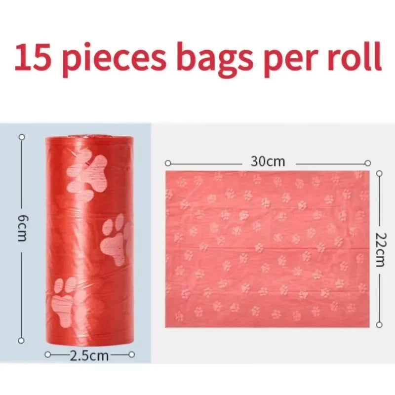 2-30 Rolls Thick Leak-Proof Dog Poop Bags for Outdoor Walks Pet Biodegradable Trash Bag Degradable Cat Waste Bags Pet Supplies
