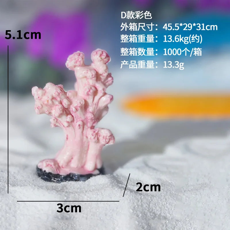 Artificial Coral Fish Tank Decoration Starfish Resin Reef Landscape Aquarium Decoration Accessories Craft Tabletop Ornaments