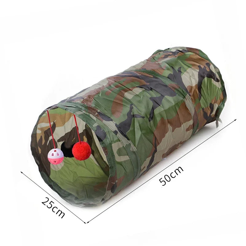 Collapsible Rainbow Cat Tunnel Pet Tube Play Toy Indoor Outdoor Kitty Puppy Toys for Puzzle Exercising Hiding Training Cat Toys