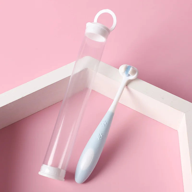 Elastic Soft 3-Sided Pet Toothbrush Dog Toothbrush Removing Bad Breath Tartar Cleaning Mouth Pet Dental Care Cat Cleaning New