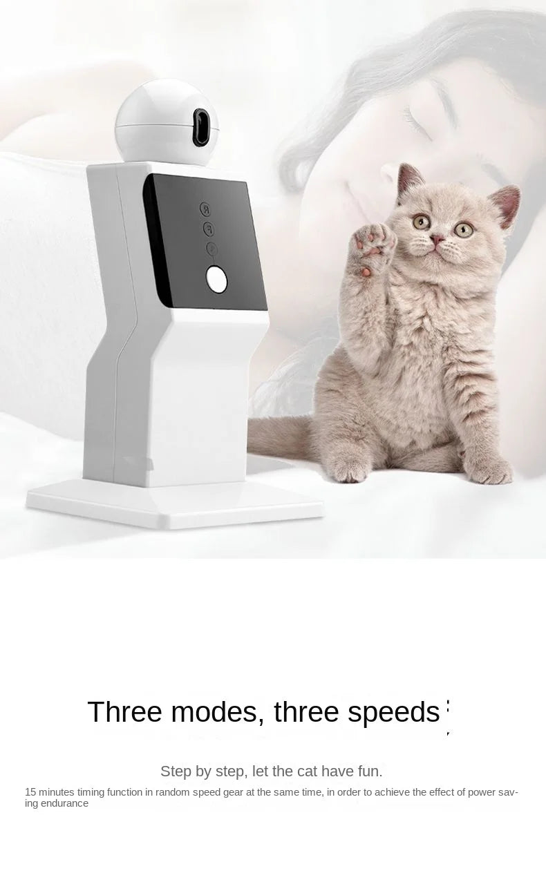 Automatic Cat Toy Laser Robot Liberates Hands Pets Are Free To Play Toys Are Charged Toys Are Playful Suitable For Cat Training