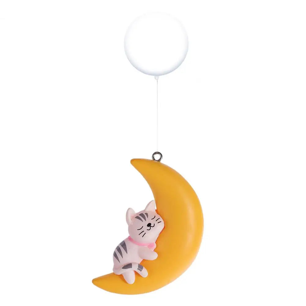 Eco-friendly Rabbit Cat Moon Float Figurines Mini Fish Tank Decorations Aquarium Accessories Mini Aquarium Floating Decor