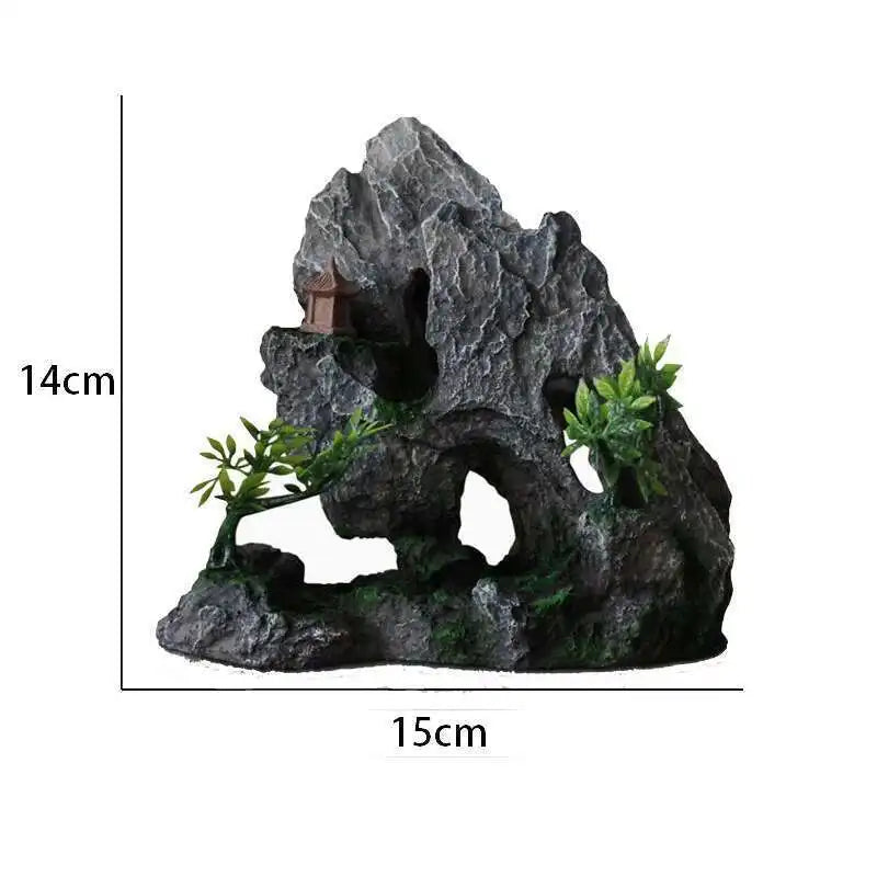 Large fish tank decoration resin aquarium decoration rockery landscape accessories fish tank aquarium decoration background
