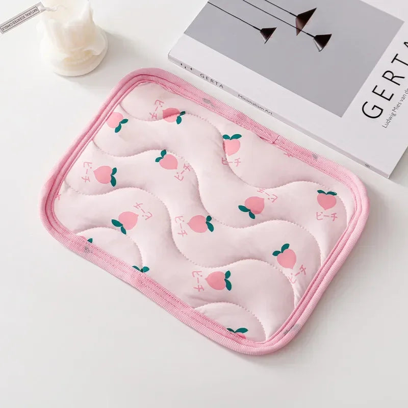 Hamster Cooling Mat Summer Ice Silk Cool Feeling Pet Mat Hamster Kennel Mats Guinea Pig Chinchilla Rabbit Small Pet Cooling Mat