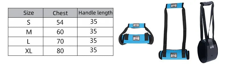 Portable Dog Sling For Back Legs Hip Support Harness to Help Lift Dogs Rear For Canine Aid and Old Dog Ligament Rehabilitation