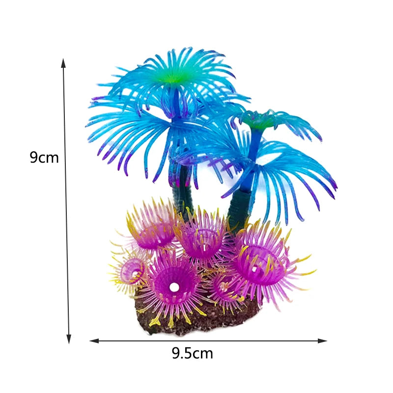 Artificial Underwater Coral Aquarium Fish Tank Simulation Decoration Aquarium Backgrounds Plants Water Flower Beautiful New