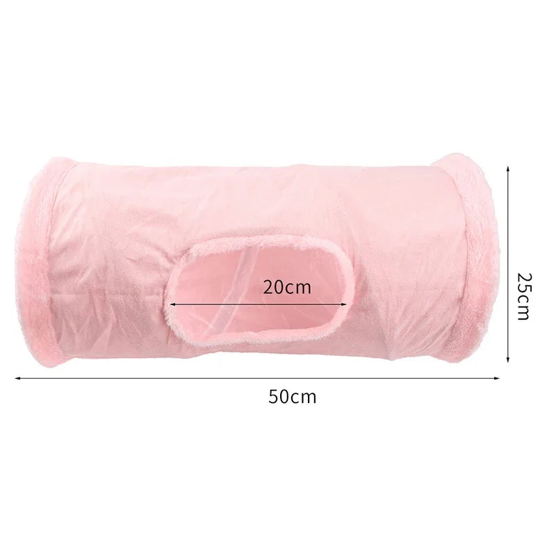 Collapsible Rainbow Cat Tunnel Pet Tube Play Toy Indoor Outdoor Kitty Puppy Toys for Puzzle Exercising Hiding Training Cat Toys