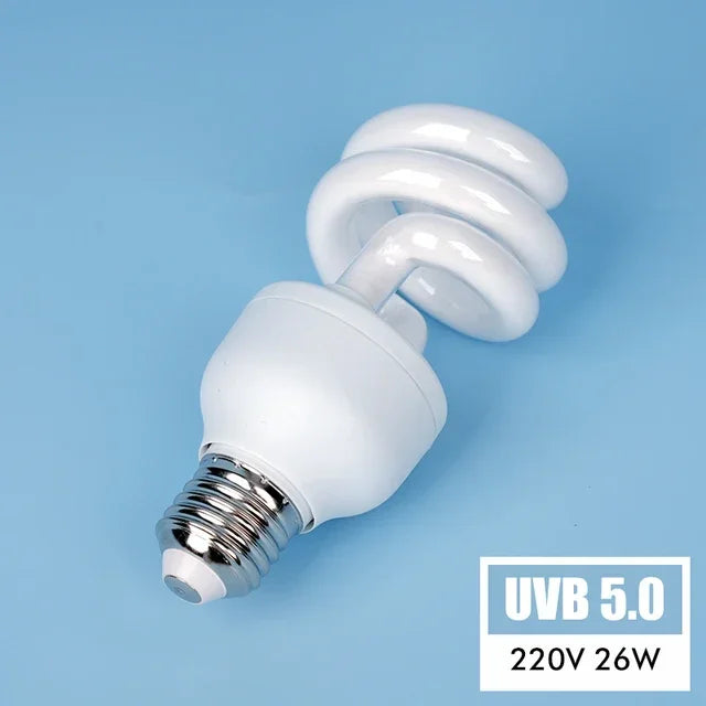 13W/26W UVB Pet Reptile Heating Lamps 5.0 10.0 Heat Lamp Energy Saving Light Turtle Lizard Snake Reptile UVB Heating Lights