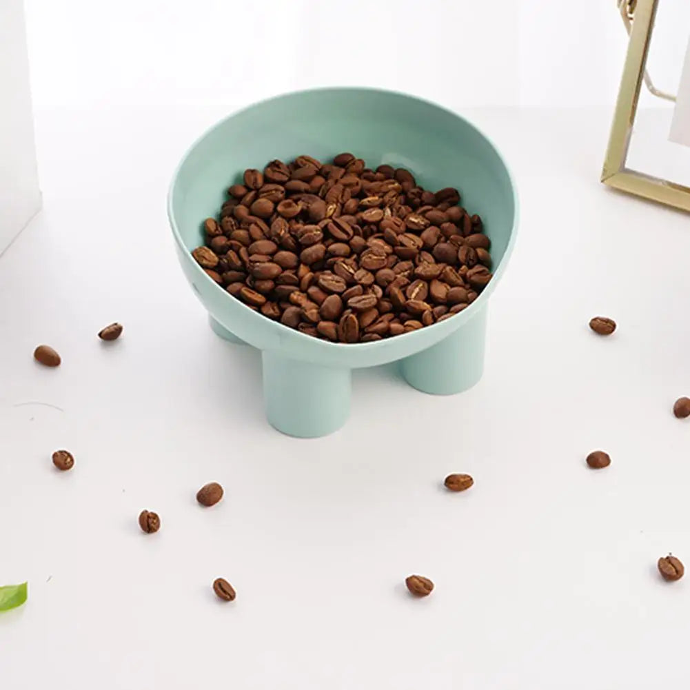 High Foot Dog Bowl Non-Slip Cat Dog Bowl Neck Protector Pet Food Water Bowl Anti-tip Pet Feeder Feeding Bowl Double Cat Bowl