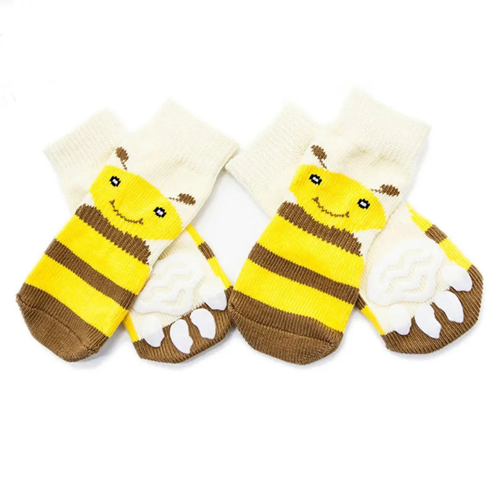2XL-5XL Large Dogs Traction Control Cotton Socks Indoor Dog Nonskid Knit Socks for Labrador Pitbull Rottweiler German shepherd