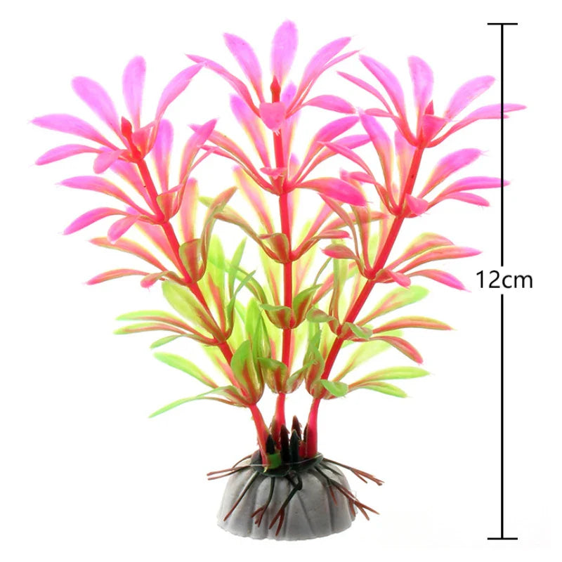 1PCS Artificial Plastic Water Plant Grass Aquarium Decorations Plants Fish Tank Grass Flower Ornament Decor Aquatic Accessories