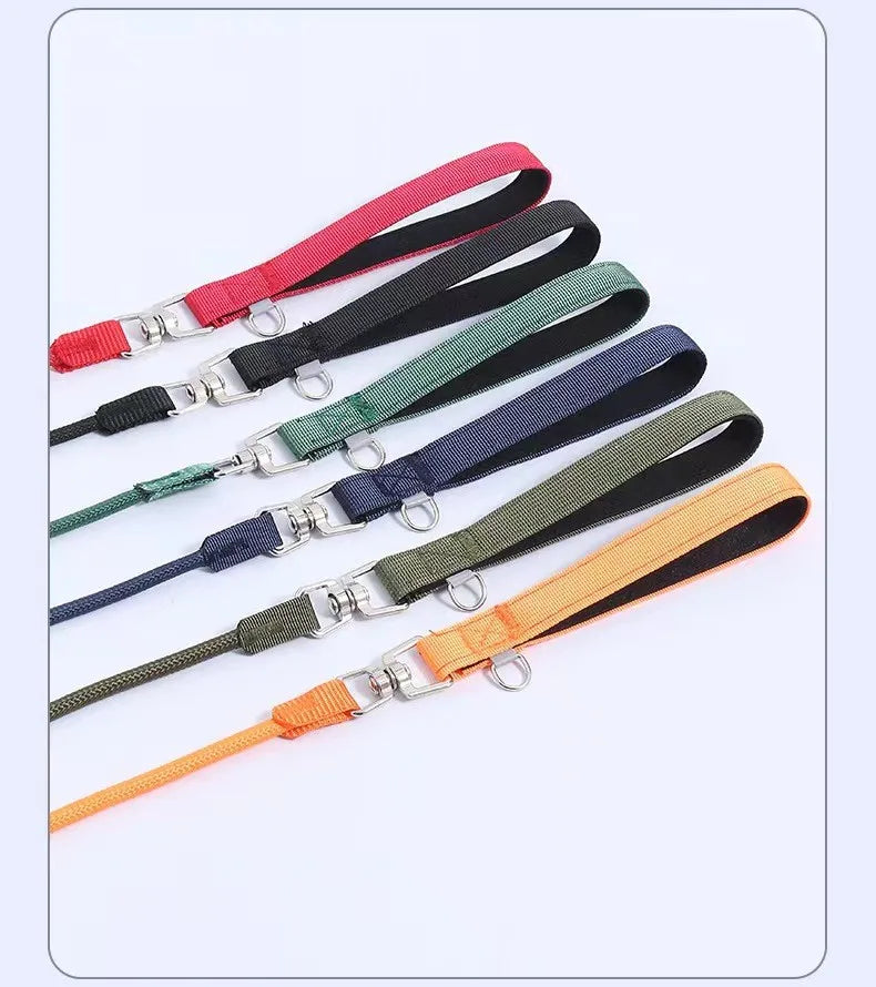 Dog Leash Colorful Long Dogs Leash 2M Pet Chain Nylon Leashes for Dog Walking Comfortabe Handle Dogs Leashes 160cm Pet Supplies